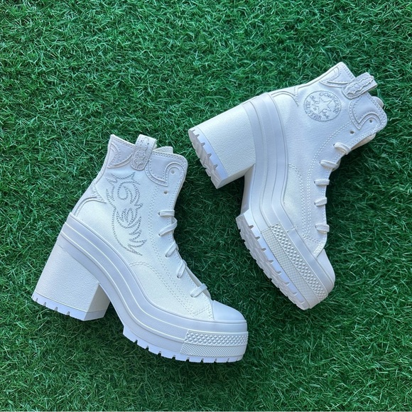 Unavailable 🎁Converse Chuck 70 De Luxe Heel Hi Vintage White - Picture 6 of 10